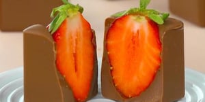 Bouchées de Fraises Chocolatées