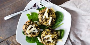 Photo de la Recette: Bouchées de Quinoa aux Champignons
