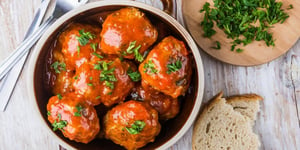 Photo de la Recette: Boulettes Cocktail au Poulet Buffalo