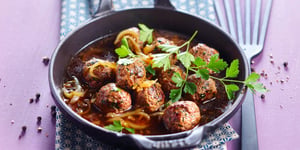 Boulettes de Bœuf aux Oignons Caramélisés