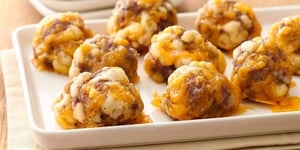 Photo de la Recette: Boulettes de Fromage au Croissant de Saucisse