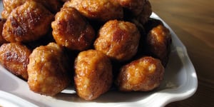 Photo de la Recette: BOULETTES DE PORC SAUCE AIGRE-DOUCE