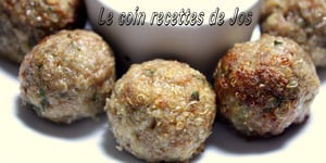 Boulettes de Veau au Quinoa et sa Sauce Piquante au Yogourt