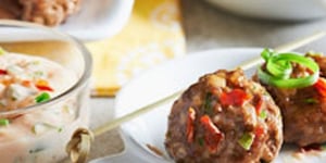 Photo de la Recette: Boulettes de Viande à la Sauce Thaïlandaise pour Tremper