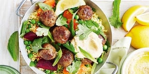 Photo de la Recette: Boulettes de Viande au Couscous Printanier
