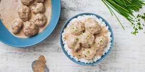 Boulettes de Viande en Sauce aux Champignons à la Mijoteuse