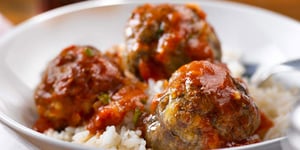 Boulettes de Viande Marinara au Fromage Cottage