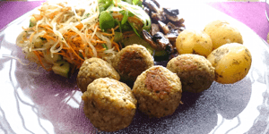 Photo de la Recette: Boulettes Véganes à L'aubergine