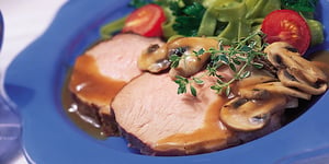 Photo de la Recette: Braisé de Veau de Lait du Québec aux Champignons