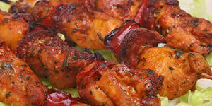 Photo de la Recette: Brochette de Poulet Chorizo et Ananas