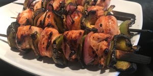 Brochette de Poulet et Légumes sur le BBQ