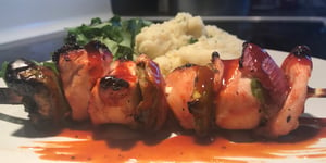 Brochette de Poulet sur le Grill