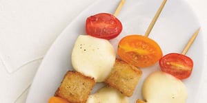 Photo de la Recette: Brochettes aux Mini Bocconcini