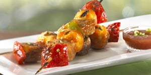Photo de la Recette: Brochettes de Bœuf Glacées au Gingembre