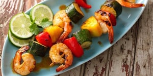 Brochettes de Crevettes aux Assaisonnements pour Tacos