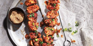 Photo de la Recette: Brochettes de Filet de Porc au Sirop D’érable et au Miso, sur le Barbecue