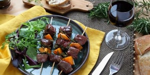 Photo de la Recette: Brochettes de Magret de Canard du Périgord Abricot et Romarin