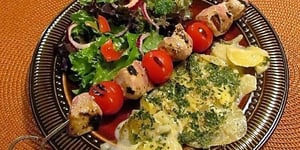 Photo de la Recette: Brochettes de Porc, Marinade aux deux Moutardes