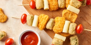 Brochettes de Poulet et de Bouchées au Brocoli