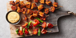 Brochettes de Poulet Grillé Style Fajitas