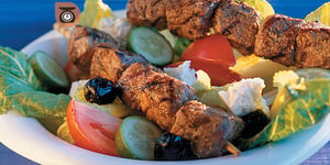 Photo de la Recette: Brochettes de Veau de Grain du Québec à la Grecque