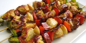 Photo de la Recette: Brochettes de Viande au Miel