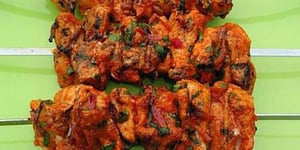 Photo de la Recette: BROCHETTES MARINEES A LA MEXICAINE AU BARBECUE