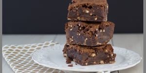 Photo de la Recette: Brownie aux Bretzels et au Caramel