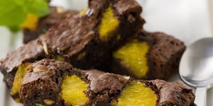 Photo de la Recette: Brownies au Chocolat à L'orange et Menthe