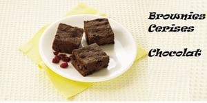 Photo de la Recette: Brownies au Chocolat et aux Cerises