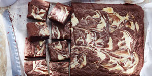 Brownies au Chocolat Marbrés de Fromage à la Crème