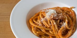 Photo de la Recette: BUCATINI À L’AMATRICIANA