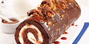 Bûche Choco-caramel