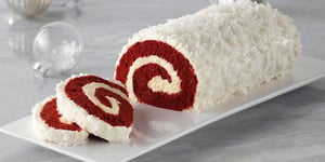 Bûche de Noël au Gâteau Velours Rouge
