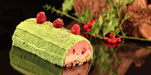 Bûche de Noël Fraises/Framboises