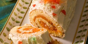 Photo de la Recette: Bûche à la Mangue et au Coco