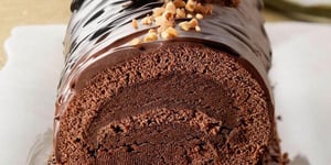 Photo de la Recette: Bûche de Noël Chocolatée Croustillante