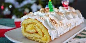 Photo de la Recette: Bûche de Noël Citron Meringuée