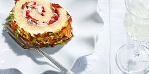 Photo de la Recette: Bûche de Noël Décadente Bacon et Fraises du Chef Jonathan Garnier