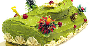 Photo de la Recette: Bûche de Noël Framboise-Pistache
