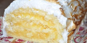 Photo de la Recette: Bûche Façon Tarte au Citron Meringuée