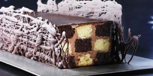 Photo de la Recette: Buche Vanille et Chocolat, Crème Onctueuse au Chocolat