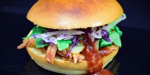 Photo de la Recette: Burgers de Dindon Effiloché BBQ