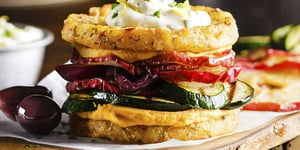 Photo de la Recette: Burgers Végétariens Méditerranéens