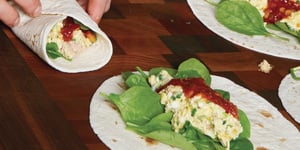 Photo de la Recette: Burritos aux Œufs Brouillés