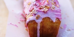 Photo de la Recette: Cake au Yaourt Glaçage Rose