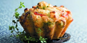 Photo de la Recette: Cake aux Légumes, au Thym et à la Feta