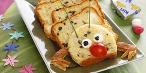 Photo de la Recette: Cake Jambon Fromage Kiri® - Le 1000 Pattes Kiri®