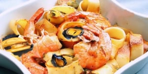 Photo de la Recette: Calamarata aux Fruits de Mer