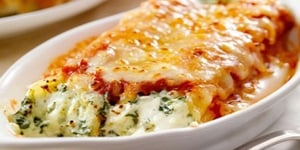 Photo de la Recette: Cannelloni aux Épinards et à la Ricotta